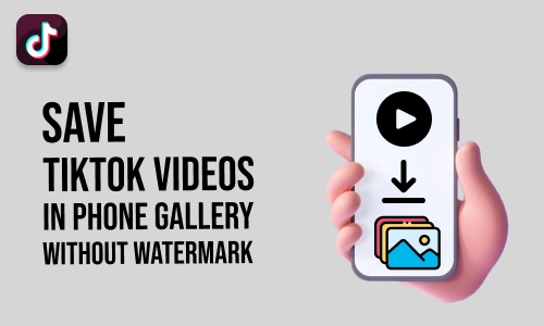 How to Save TikTok Videos in Phone Gallery Without Watermark